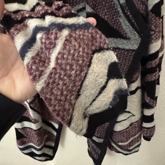 SHYANNE Country Geometric Open Front Cardigan Sweater Western Boho - Picture 6 of 7